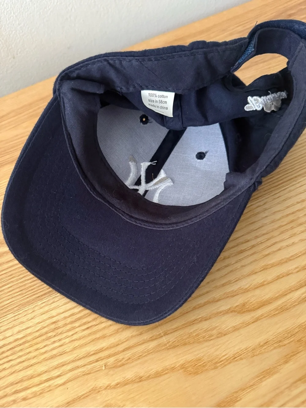 New York Baseball Cap - Navy with White Logo